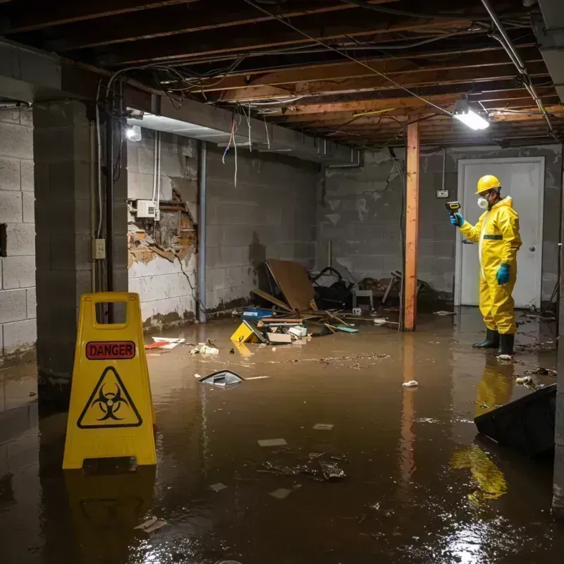 Flooded Basement Electrical Hazard in Citrus, CA Property